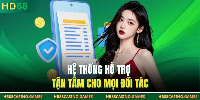 Hệ thống hỗ trợ tận tâm cho mọi đối tác