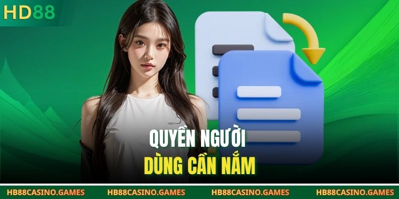 Quyền người dùng cần nắm